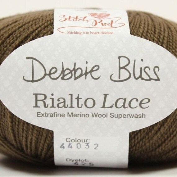 Debbie Bliss Rialto Lace yarn in shade #32 Bark 10 x 50g balls