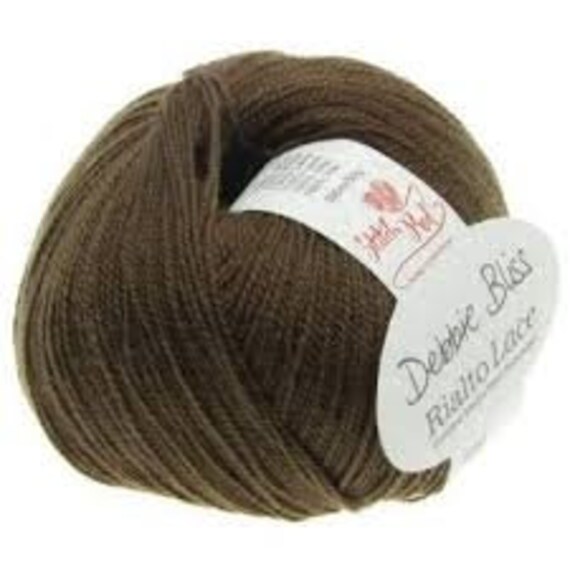 Debbie Bliss Rialto Lace yarn in shade #32 Bark 10 x 50g balls