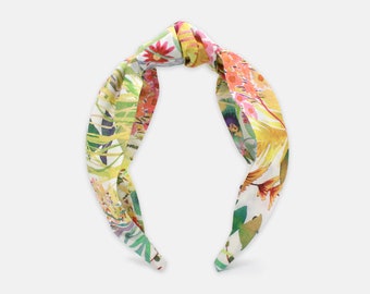 Liberty Tresco F-print klassieke hoofdband met knoop – haaraccessoire voor dames, handgemaakte bloemenkatoenen haarband