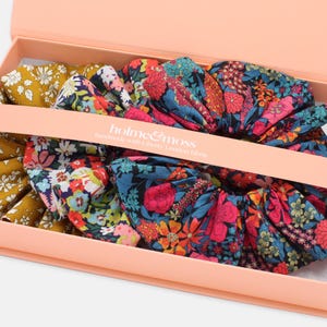 Liberty Print Scrunchie Gift Box, Set of Three, Pop Classics Collection, Large or Medium