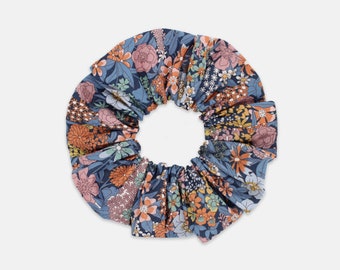 Women's Hair Scrunchie, Liberty of London Ciara F Print, Large or Medium