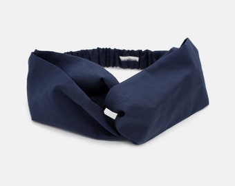 Liberty Fabric Twist Headband – Navy C Liberty Print - Soft and Comfortable Hair Accessory for Women