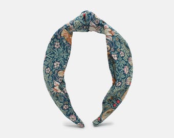 Liberty Strawberry Thief P Print Classic Knot Headband  display picture 1