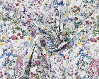 Liberty Fabrics Wild Flowers A Tana Lawn™ Cotton – Half Metre or Metre – Sewing, Dressmaking, Quilting