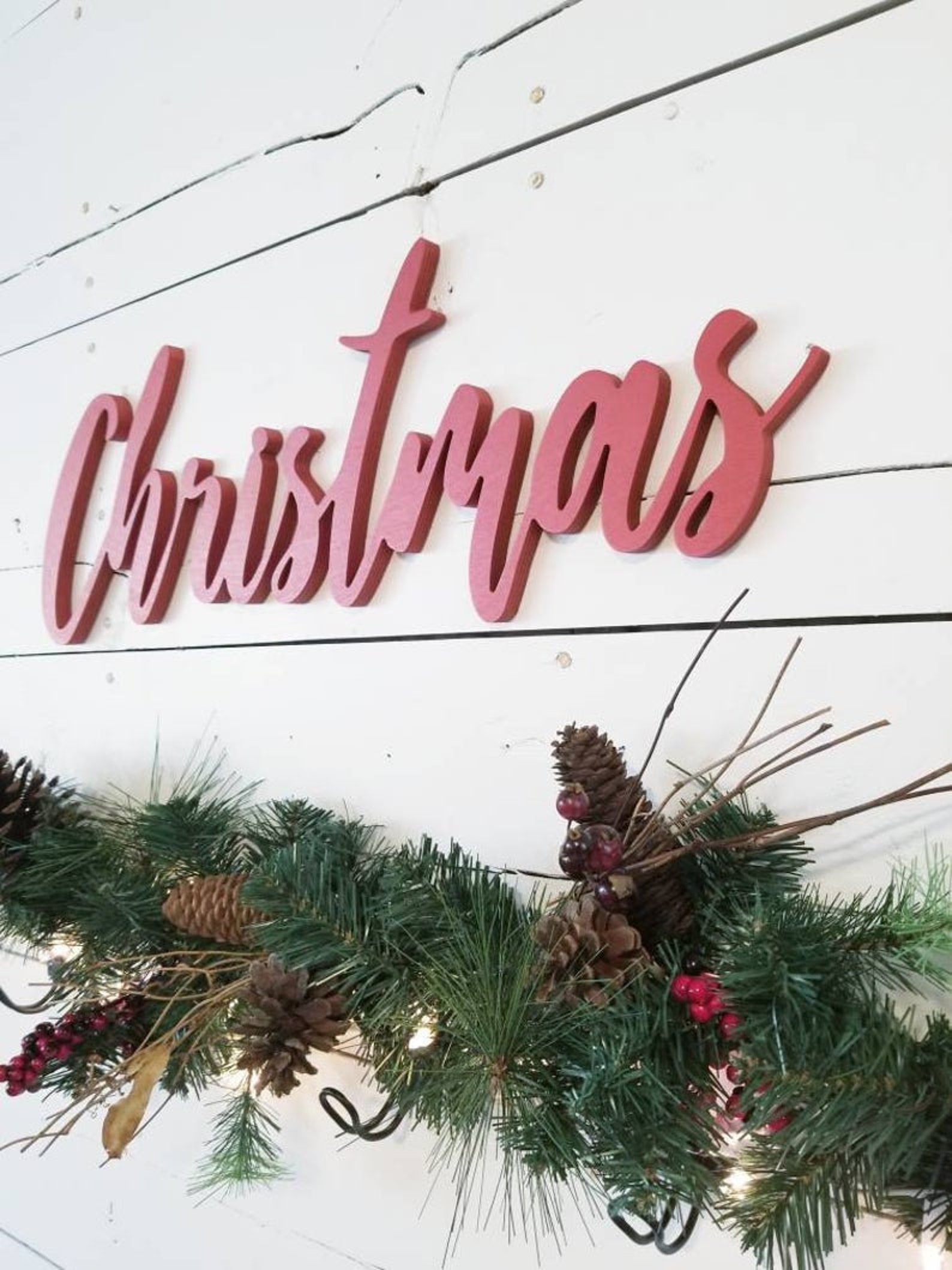 Christmas Wood Wall Art Christmas Interior Decoration Etsy Hong Kong