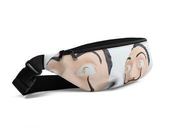 Luxury Trendy 2019 La Casa De Papel Mask Art Fanny Pack Belt Bag Rinonera Hip Bag Salvador Dali Unisex Bag