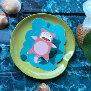 Adesivo Slowpoke (papel vinil, à prova d&#39;água)