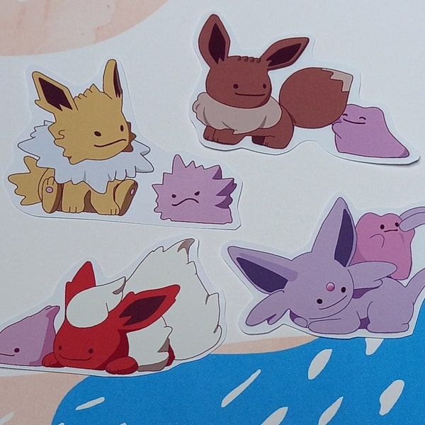 Ditto Eevolutions sticker set (glossy paper)