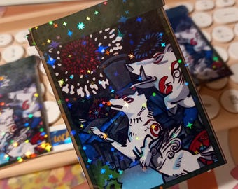 Okami Parchment Sticker (holographic)