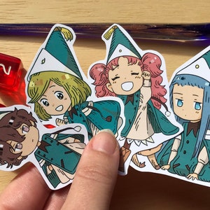 Coco, Liche, Tetia, Agott sticker set (Atelier of Witch Hat, glossy)