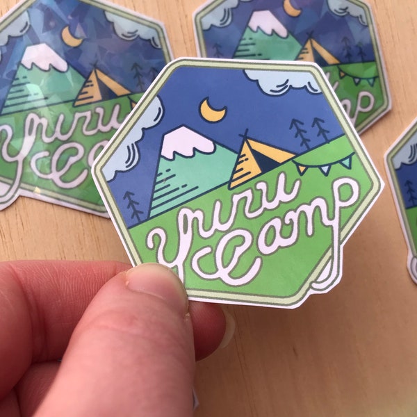 Yuru Camp-stickers (dag/nacht)