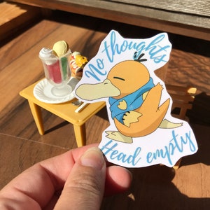 Psyduck - Geen gedachten, hoofd leeg Pokemon-sticker