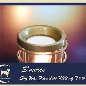 CLEARANCE S&#39;mores Vegan Soy Wax Flameless Melting Tarts