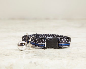thin blue line cat collar