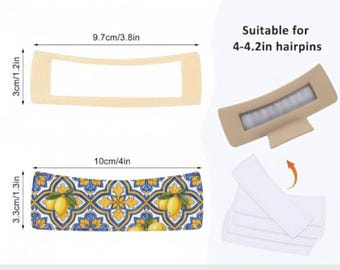 Benutzerdefinierte sublimierte Haarkrallenabdeckungen (ein Paar): Personalisiert, Massenoptionen verfügbar * Haarkralle nicht enthalten *