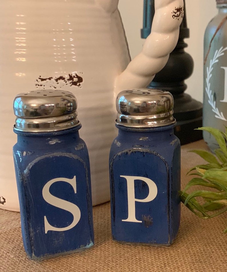 Rustic Salt and Pepper Shaker Set Rustic Salt and Pepper Etsy
