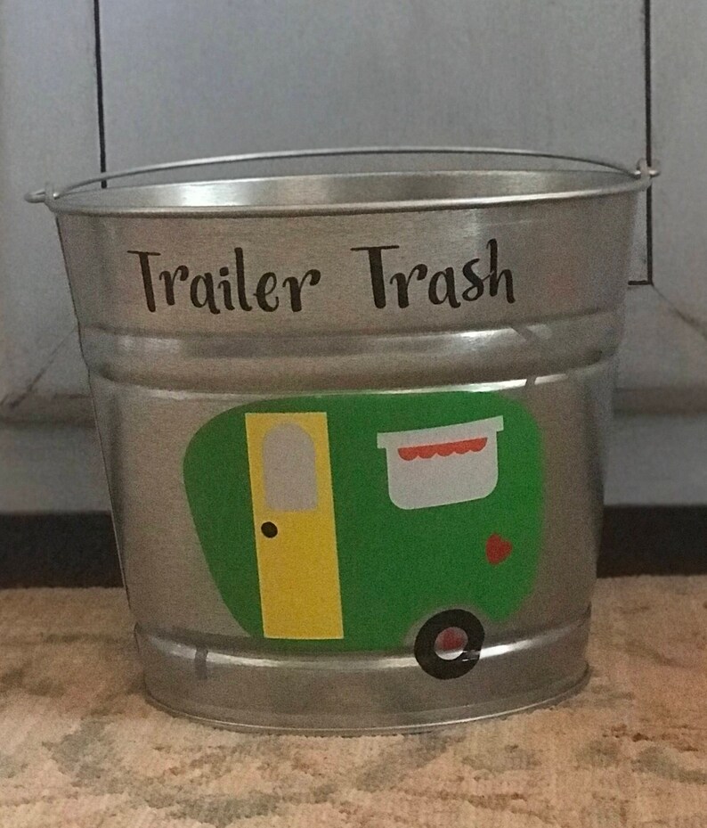 Trailer trash can RV camping decor Etsy