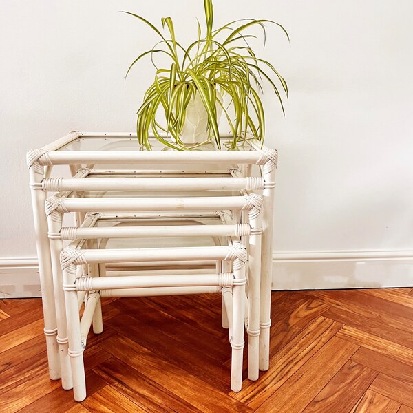 Cane Side Table Etsy UK
