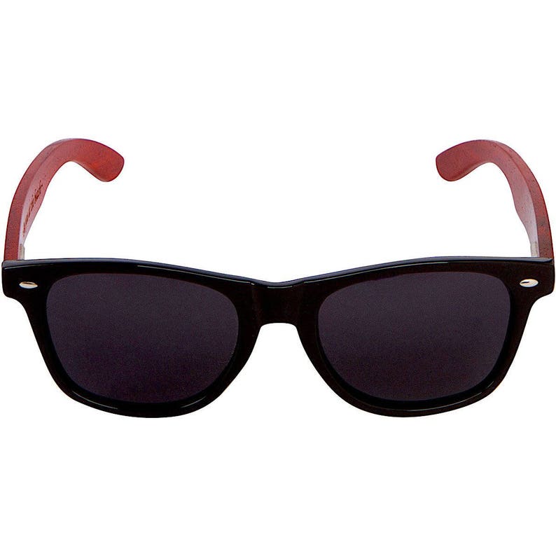 Rose Wood Retro Chic Style Sunglasses image 1