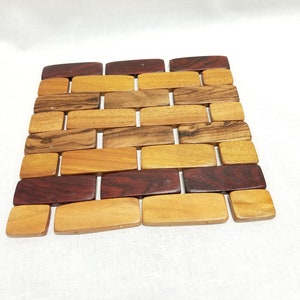 Solid Wood Small Foldable Trivet