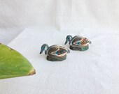 Lovely Wooden Hand-Carved Miniature Ducks, Vintage Duck Figurine, Wood Home Decor, Decorative Duck, Hand Painted Duck, Duck Decoy