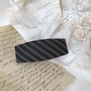 FENDI Hair Clip / Barrette in Classic Striped Fendi Pattern. Fendi Logo Hair Barrette – FRUIT Vintage main image 4