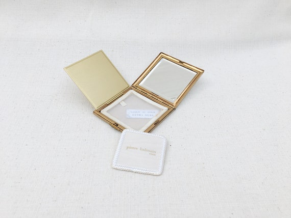 Rare! Vintage Pierre Balmain Compact Mirror, Gold… - image 10