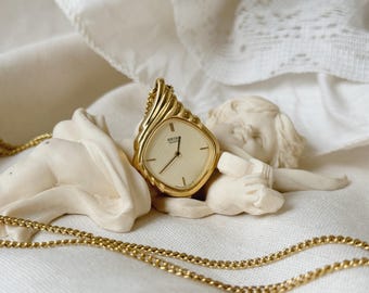 Mario Valentino Gold Tone Metal Women Watch, Swiss Made, Cuff