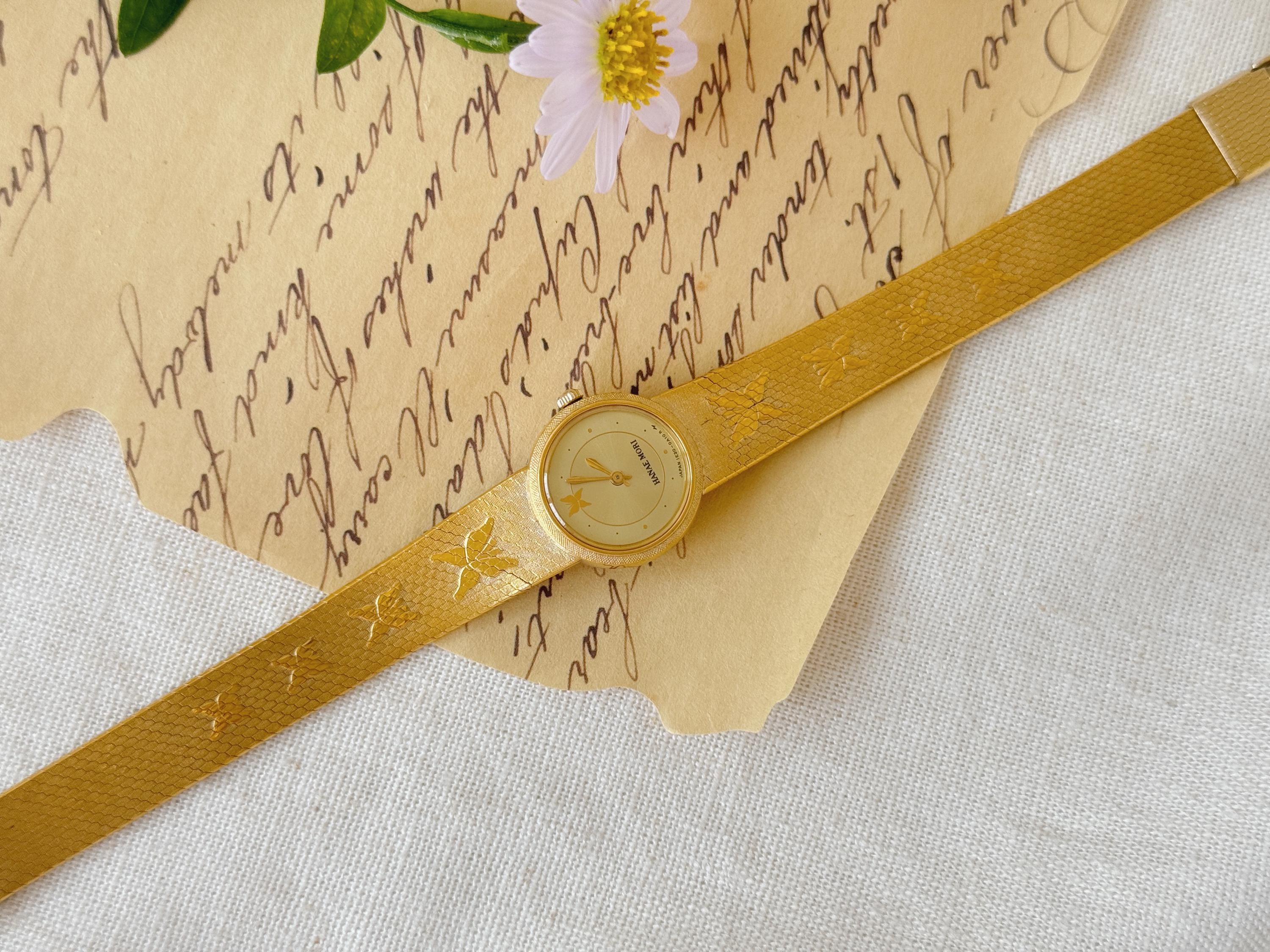 最新作の Gold SEIKO by MORI HANAE Plated Movement Quartz Watch, Women 時計