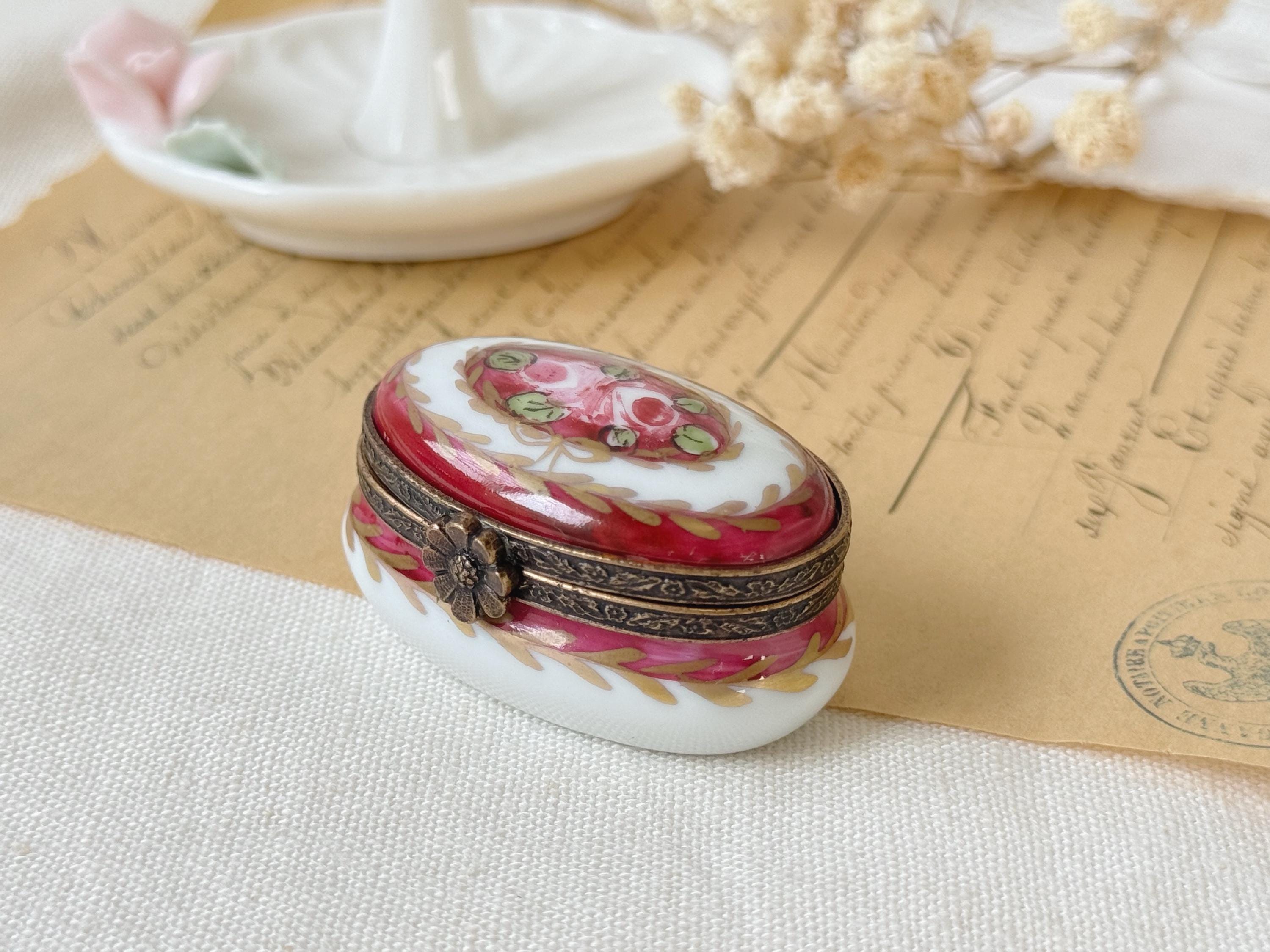 Limoges pill box - Etsy 日本