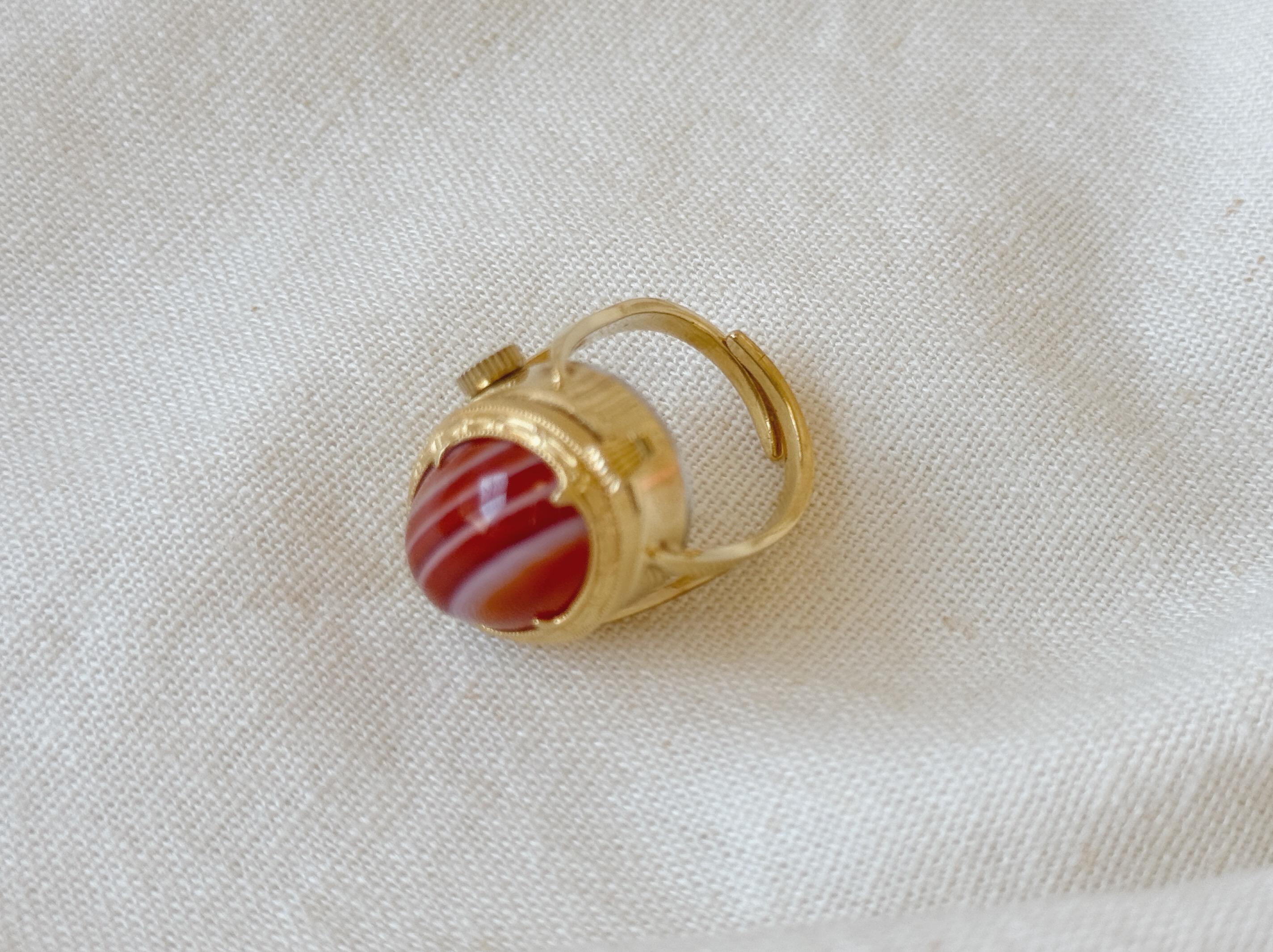 綺麗な稼働品ORIENT CAMEO MECHANICAL RING WATCH 綺麗な稼働品ORIENT CAMEO MECHANICAL RING WATCH - メルカリ