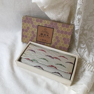 Carteira longa de tecido japonês tradicional SHISEIDO vintage, bolsa com fecho, SHISEIDO Japão vintage, carteira feminina vintage, carteira clássica