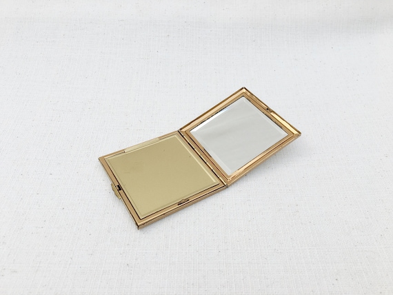 Rare! Vintage Pierre Balmain Compact Mirror, Gold… - image 8