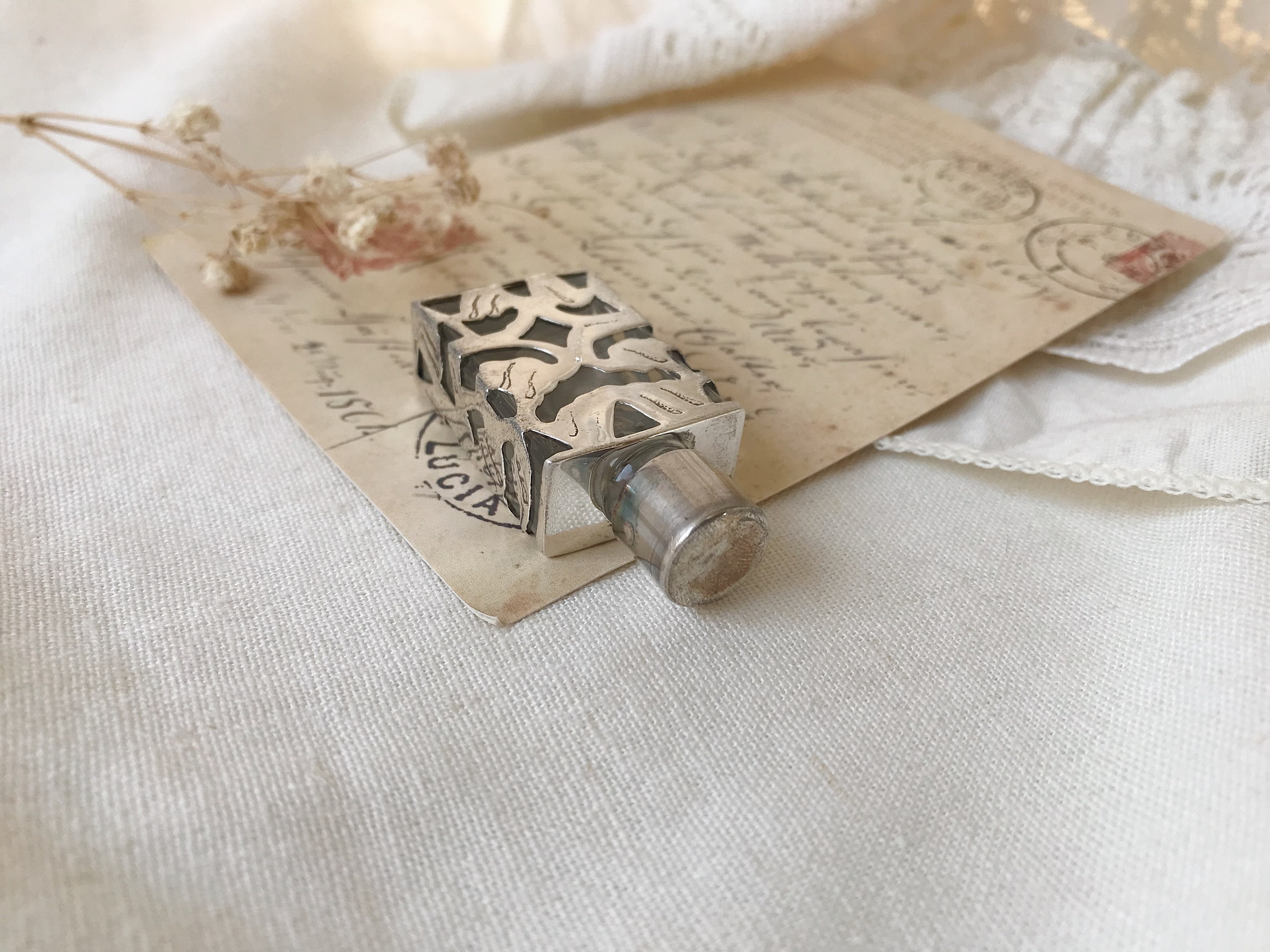 Vintage Ari D Norman Sterling Silver Miniature Perfume Bottle