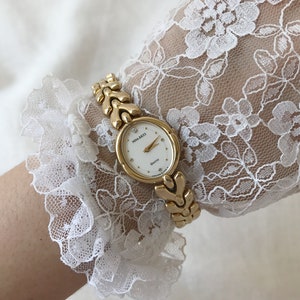 ff435 NINA RICCI ゴールド レクタン メカニカル ヴィンテージ