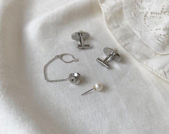 Vintage TAKASHIMAYA Silver Plated With Pearls