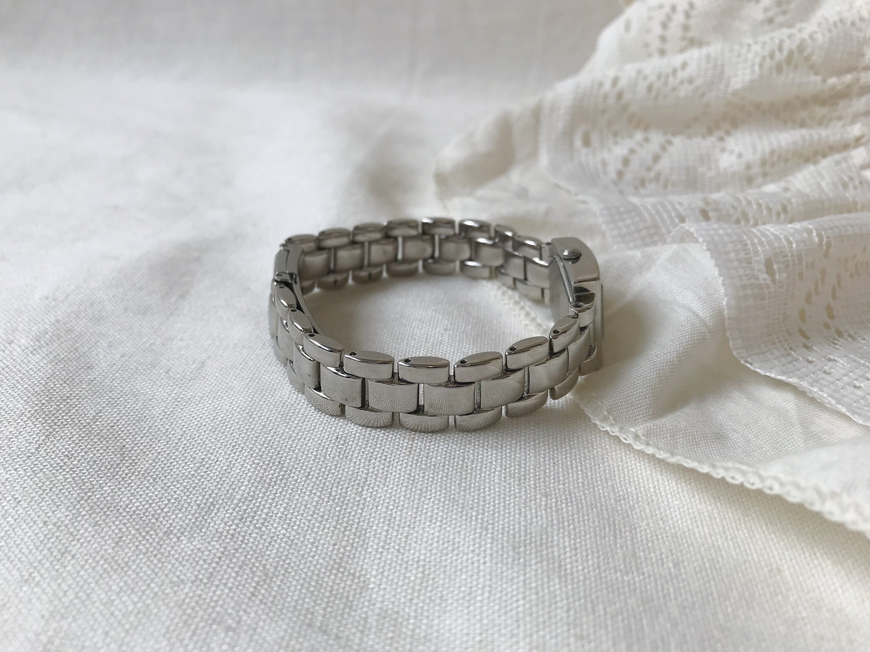 Bracelet Montre Acier Inoxydable Doré BEAR JAPAN 21mm - Neuf NOS (New Old Stock), Vintage Rare