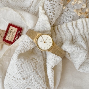 SEIKO Gold Plated Women Watch, Made in Japan, Ladies WristWatch, SEIKO Japan, Gold Tone Watch