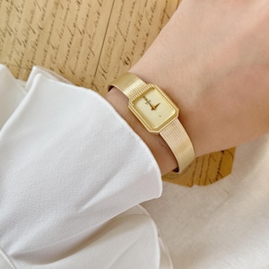 SEIKO Gold Plated Women Watch, Octagon Case Watch, Quartz Movement, Seiko Japan, Bracelet Watch, Ladies WristWatch