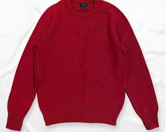Vintage Roter Wollpullover | Weich & Warm | Ausgezeichneter Zustand | Damen XS/S | J Crew