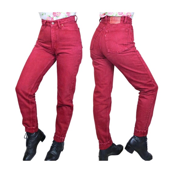 Red Levis 512 Jeans | High Waisted | 26” Waist | S