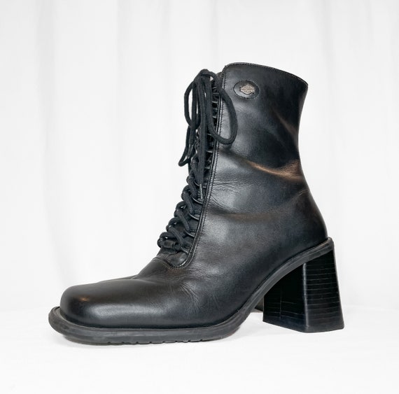 Harley Davidson Boots | 90s/Y2K Vintage | Black L… - image 4