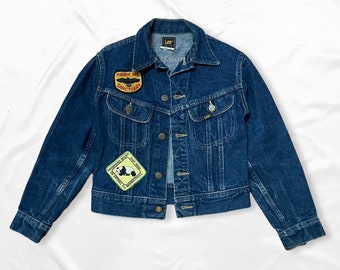 Vintage Kids 70s Lee Rider Sanforized Two Pocket Denim Jean