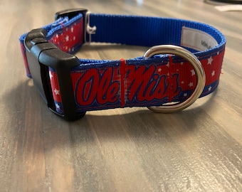 X-Small//4-Feet NCAA Mississippi Old Miss Rebels Dog Leash Red