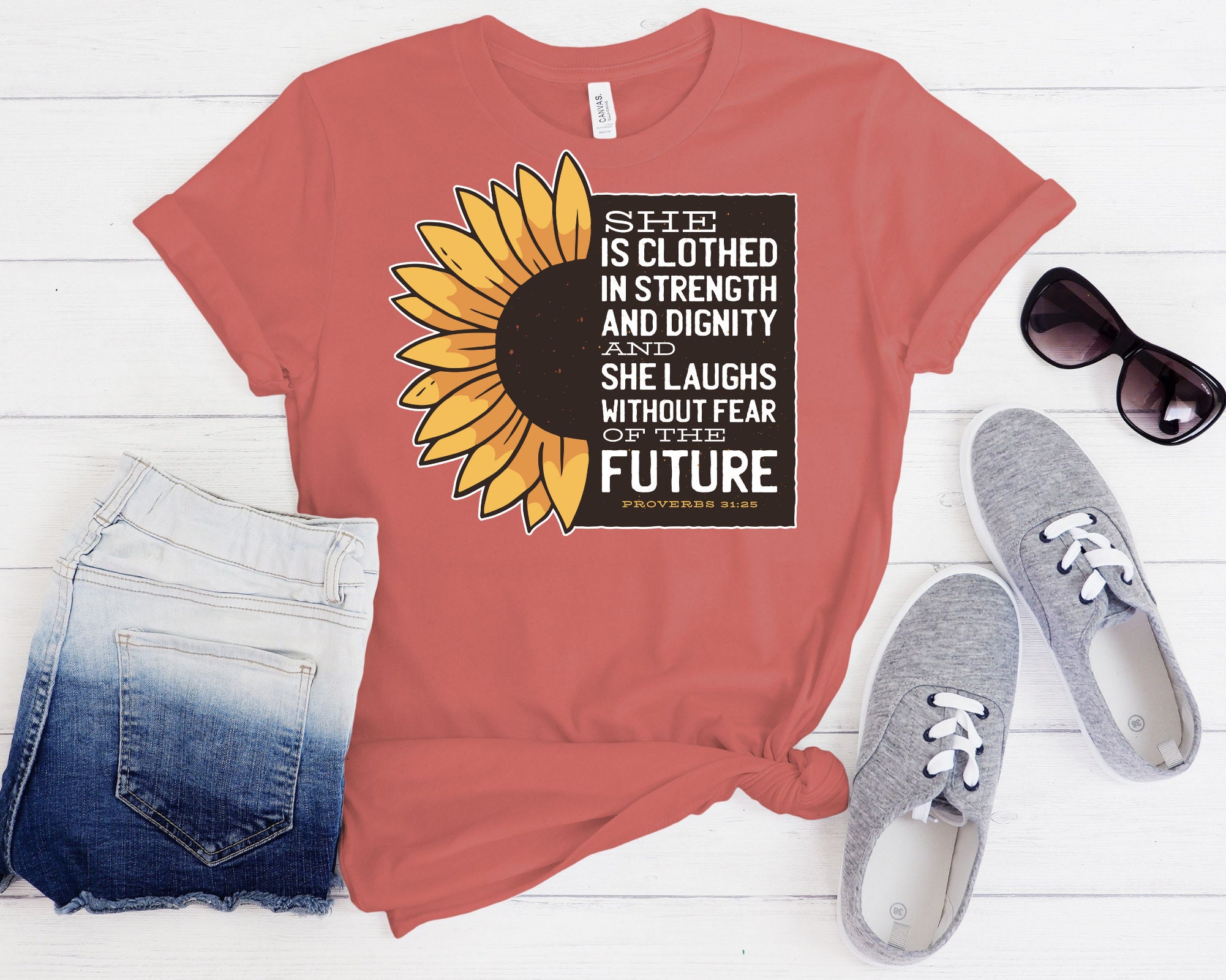 Sunflower Quote T-shirt Designladies Unisex Crewneck Shirt - Etsy