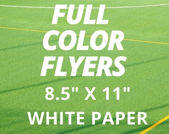 Custom Printed Full Color Flyers, Brochures 8.5" x 11" - Printed and Shipped