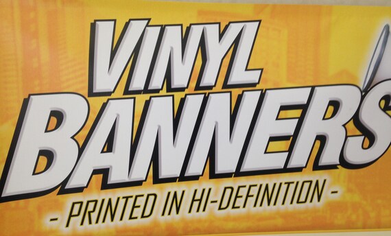Custom Full Color Vinyl Banner Custom Sizes Party Banner Etsy