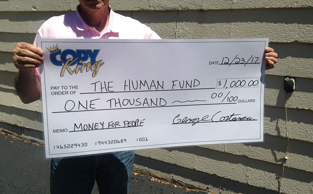 Custom Logo Large Dry Erase Presentation Check, Reusable Jumbo Checks