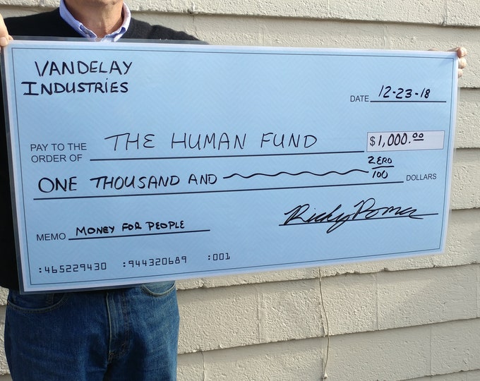 Large Dry Erase Presentation Check, Reusable Big Checks 18 X 36 Etsy