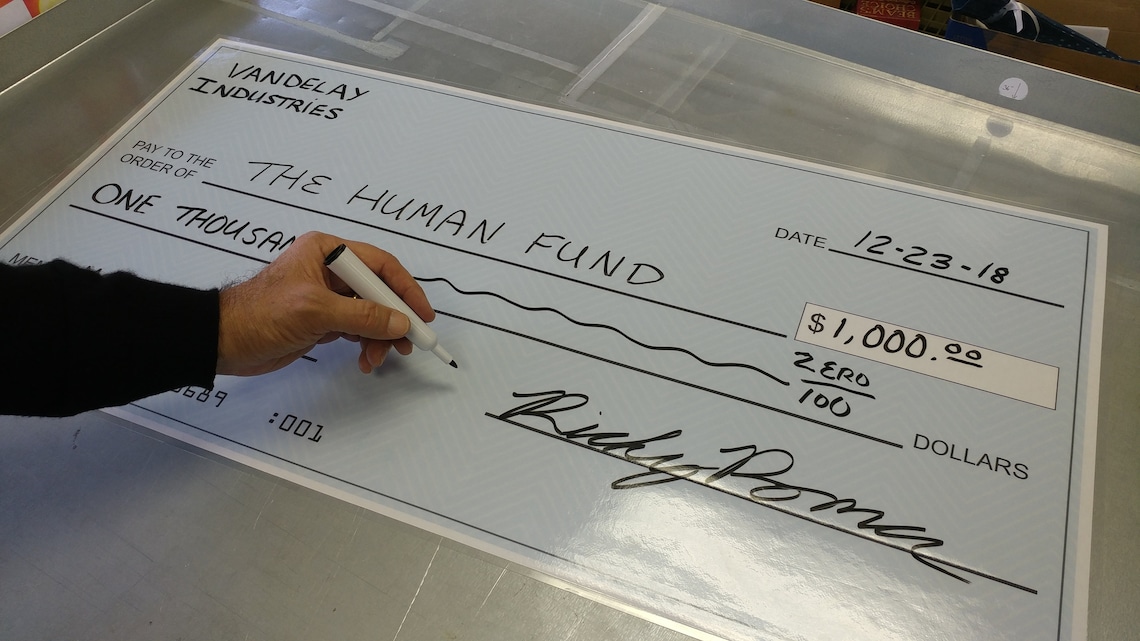 Large Dry Erase Presentation Check Reusable Big Checks Etsy Australia